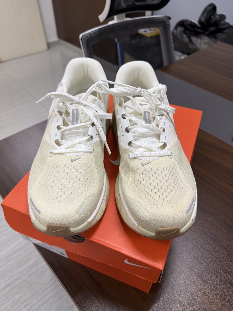 Nike Structure Plus ESS Lt Khaki Metallic Silver (Category: Sneakers) located in Mandaluyong City. Submitted by Lexphi (Listing ID 1465203068, Image 2). Description: - Model: Nike Structure Plus ESS - Color: Light Khaki / Metallic Silver (Cream tone upper) - Size: Mens US 9 / Womens US 10.5 - Comfort Tech: ReactX foam midsole and ZoomX cushioning - Condition: good as new, used only for mall walking - Inclusion: Comes with original orange box.