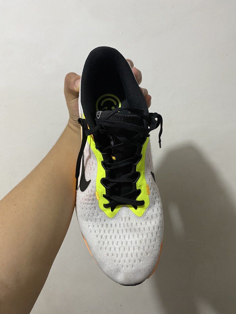 Nike Winflo 10 running shoes (Category: Dress Shoes) located in Manila. Submitted by davidjorna63894 (Listing ID 1465337602, Image 1). Description: COLOR: White with neon yellow and orange accents VERSATILE: Great for running or everyday wear CONDITIONS: Shows some signs of use on soles and uppers. Preloved pair, great cushioning ideal for daily running 📍Valenzuela City.
