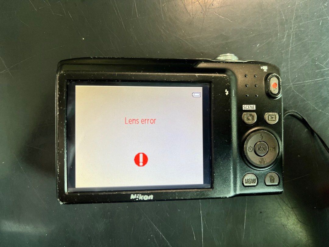 Nikon Coolpix S3100 Digital Camera (For repair) (Category: Cameras) located in Batangas. Submitted by quick.jen____ (Listing ID 1465218379, Image 3). Description: 2,700 + shipping fee ⋆˚꩜｡ - Brand/Model: Nikon Coolpix S3100 ────୨ৎ──── - Body Condition: 9/10 - Issue: Turns on but displays lens error (sold for repair) and flash is not working. - Inclusions: > Unit > Strap > Battery > Charger > Stickers MOP: Gcash MOD: J&T ────୨ৎ──── - Note: Super g