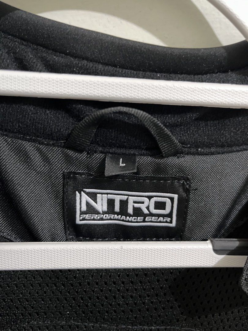 Nitro Performance Gear Motorcycle Jacket Black Red Size L (Category: Coats, Jackets and Outerwear) located in Angeles City. Submitted by crsbunny (Listing ID 1465307269, Image 3). Description: NITRO MOTORCYCLE JACKET SIZE LARGE original bought from mall STILL GOOD CONDITION NO ISSUE ₱4,000 angeles city.