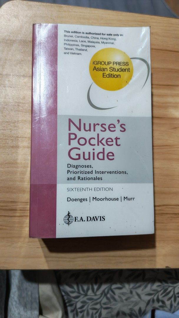 Nursing Books (Category: Assessment Books) located in Marilao. Submitted by mirkacua (Listing ID 1465302392, Image 2). Description: Take all books for 800 Selling my Nursing books, most are unused while some like the nursing drug handbook and nurse pocket guide have been used once or twice but all have no writing or highlights -Nurse Pocket Guide -Nursung Drug Handbook -Ethics of Health Care -Lab manual for Health Assessment in Nursing -Basic Nut