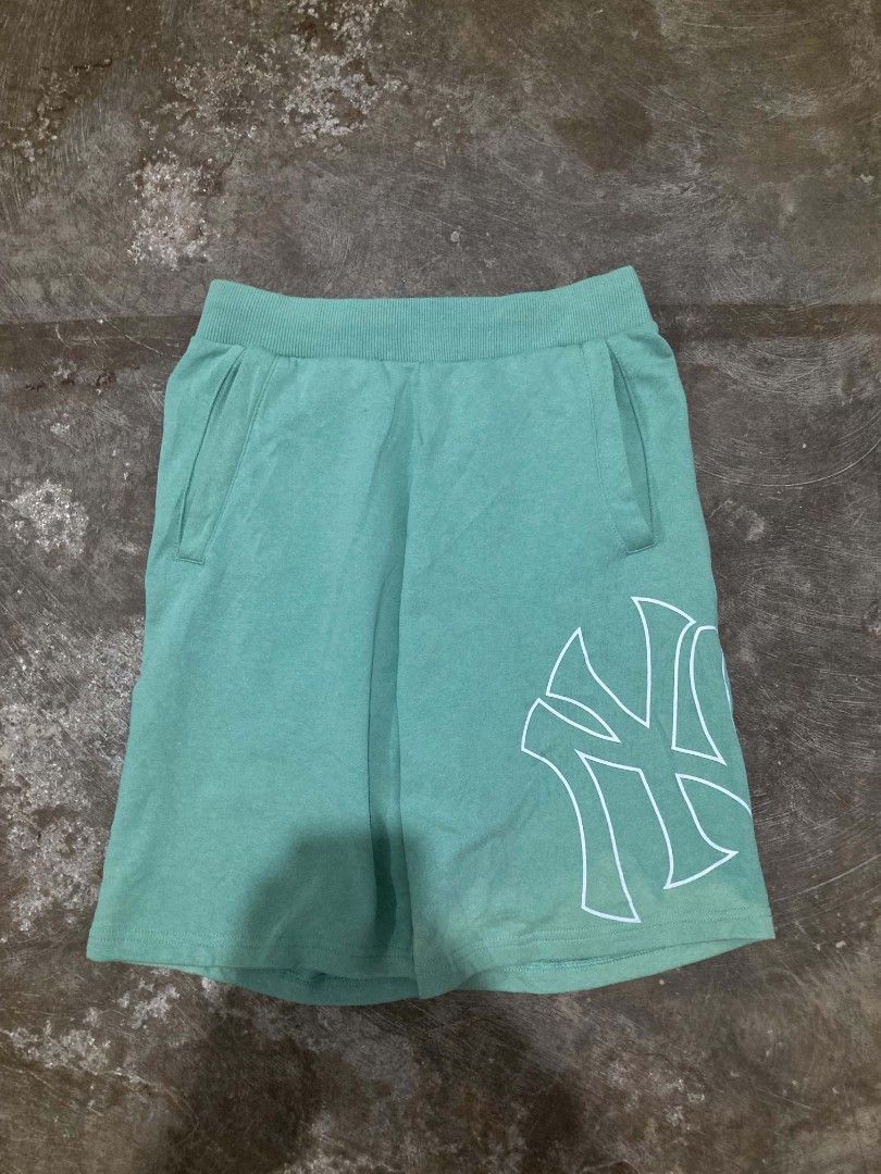 NY MLB Mint Green Short (Category: Shorts) located in San Jose del Monte. Submitted by zen31 (Listing ID 1465175692, Image 2). Description: NY MLB MINT GREEN SHORT XS ON TAG 26 TO 30 WAIST W/ LACE, 19 LENGTH, & 10.5 HEM VERY GOOD CONDITION 9/10 COLOR RATE ISSUE: SOME FADES ON HEM PART.