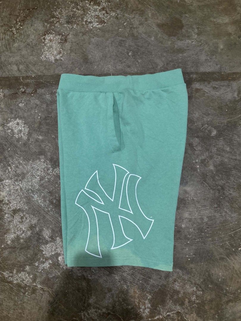 NY MLB Mint Green Short (Category: Shorts) located in San Jose del Monte. Submitted by zen31 (Listing ID 1465175692, Image 1). Description: NY MLB MINT GREEN SHORT XS ON TAG 26 TO 30 WAIST W/ LACE, 19 LENGTH, & 10.5 HEM VERY GOOD CONDITION 9/10 COLOR RATE ISSUE: SOME FADES ON HEM PART.