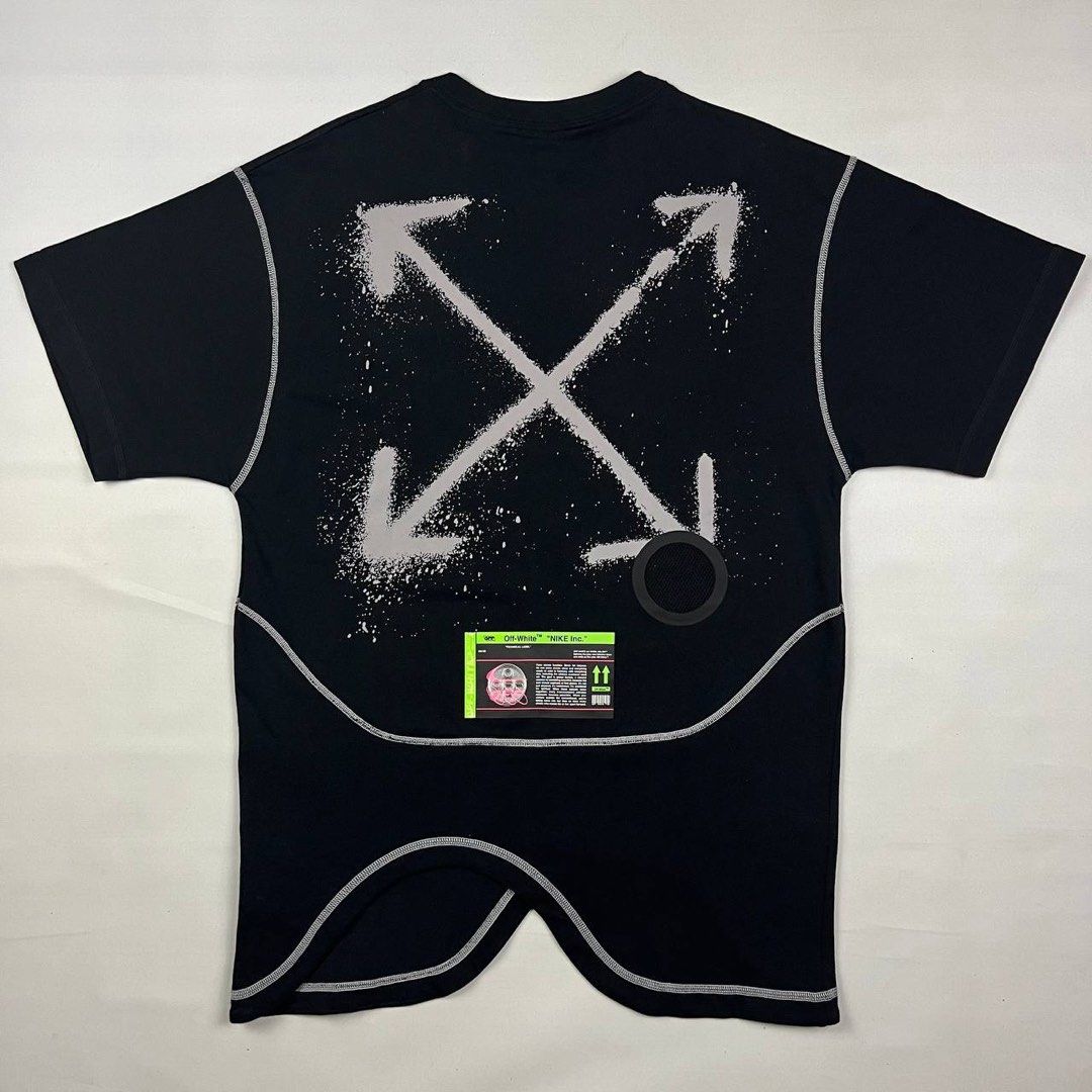 Off-White x Nike - NRG RU S/S Tee (Category: Tshirts & Polo Shirts ) located in Puerto Princesa. Submitted by something___. (Listing ID 1465345770, Image 2). Description: Off-White x Nike - NRG RU S/S Tee Tagged Size: XS Dimensions Length: 30.5 Width: 20 Condition: Excellent Color rate: 9.5 Flaws: None.