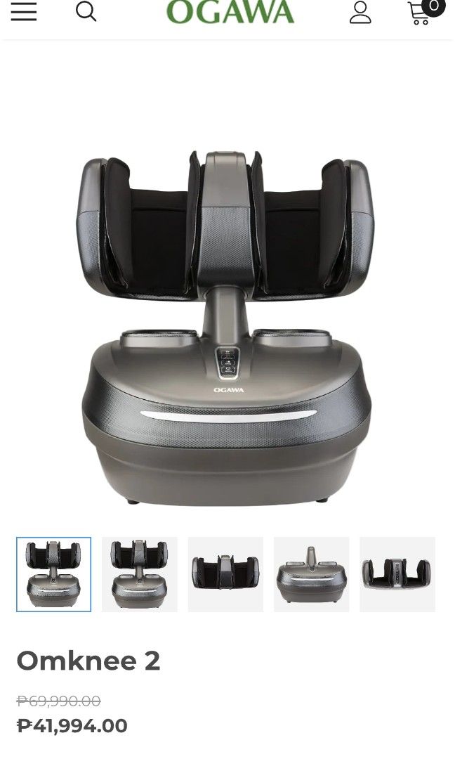 OGAWA FOOT AND LEG MASSAGER (Category: Massage Devices) located in Manila. Submitted by mysticflower_85161d (Listing ID 1465363343, Image 1). Description: Omknee 2's detachable and multipurpose Arm, Leg, Knee, and Foot Massager ✅ it helps improve joint movement ✅ relax tense muscles resulting to making your body function well. ✅ airbag massage, silicon foot rollers and heat therapy original price worth 41,990, selling for only 20,000 but the pric