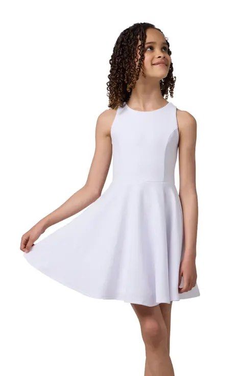 Old Navy Active Powersoft Dress White Size 6-7Y (Category: Babies & Kids Fashion) located in Malabon City. Submitted by lheithriftshop (Listing ID 1465239962, Image 1). Description: - Brand: Old Navy Active - Item: Powersoft Athletic Dress - Color: Clean White - Size: S (fits 6-7 years) - Features: Sleeveless style, textured racerback straps - Extra: Built-in shorts with convenient side pocket - Material: Performance Go-Dry fabric - Origin: Made 