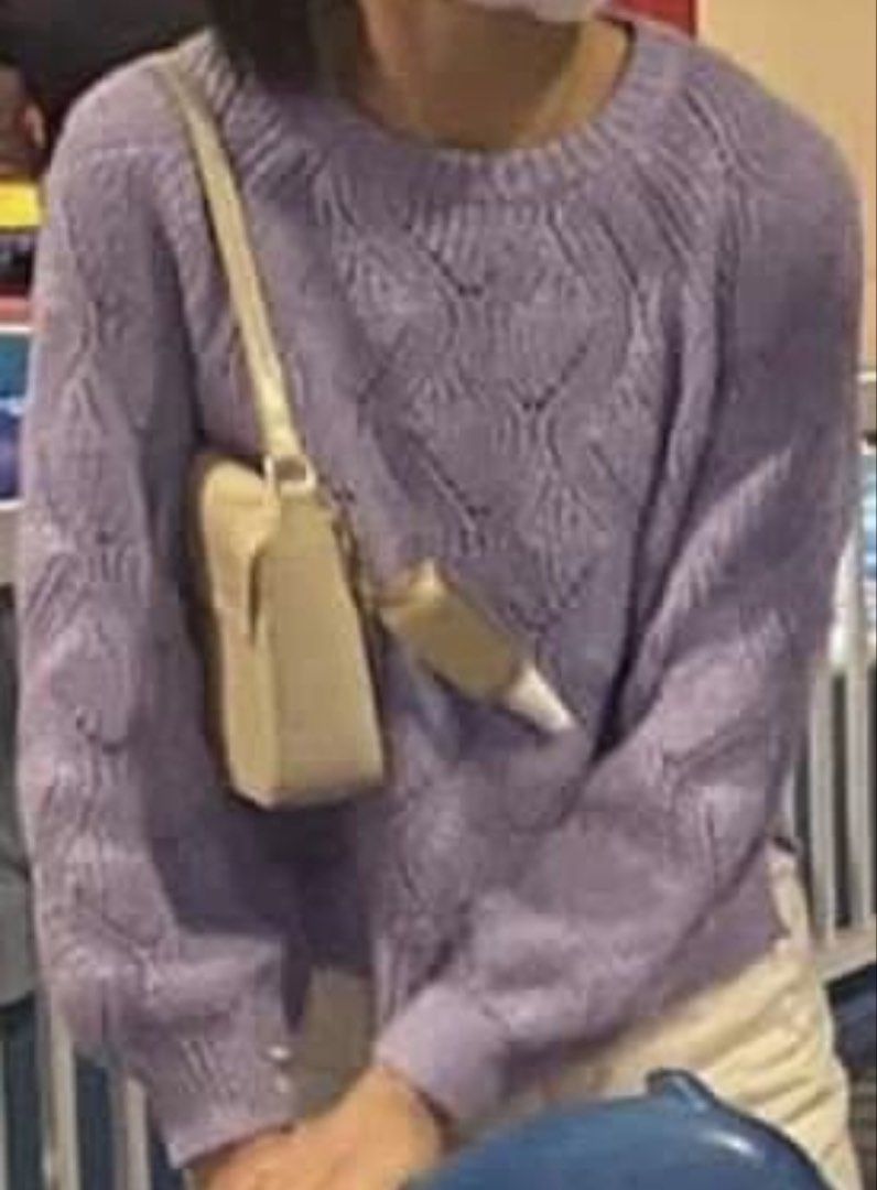 Old Navy Lavender Knitted Sweater (Category: Coats, Jackets and Outerwear) located in Binan City. Submitted by mypreloved_haul (Listing ID 1464980366, Image 2). Description: LAST PRICE POSTED! FOR SURE BUYERS ONLY. KIDS ON TAG CAN FOT XS TO SMALL.
