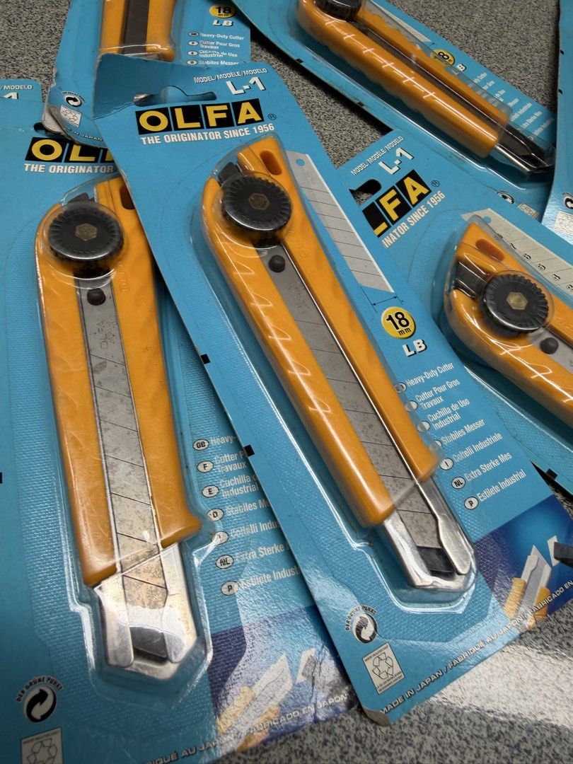 Olfa cutters (Category: Office Furniture & Fixtures) located in Davao. Submitted by parteawares2 (Listing ID 1465315460, Image 3). Description: Olfa big heavy duty cutters.