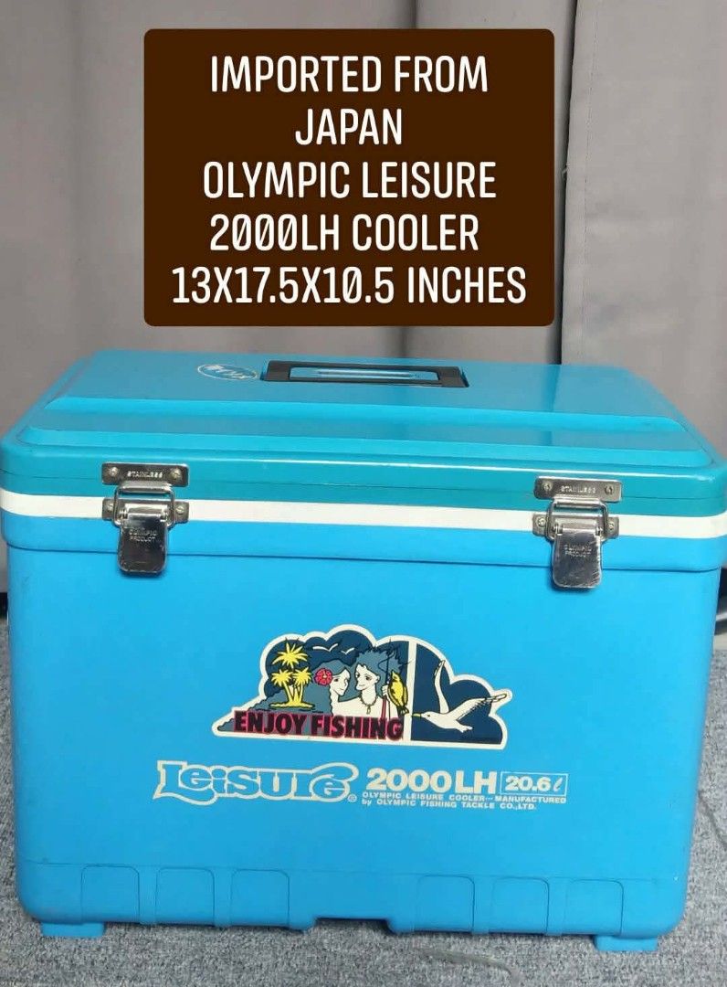 Olympic Leisure 2000LH Cooler Imported From Japan (Category: Air Conditioning and Heating) located in Valenzuela. Submitted by se_japansurplus (Listing ID 1465350348, Image 1). Description: ⚡⚡BRANDED DURABLE⚡⚡ OLYMPIC LEISURE 2000LH COOLER BOX IMPORTED FROM JAPAN 🔥🔥 🎌GUARANTEE DURABLE 🎌HI QUALITY AND NONE TOXIC PLASTIC MATERIAL 🎌DUAL HOOK LOCK 🎌TOP COVER SEALED 🎌LIGHTCARRY GOOD FOR FISHING CAMPING,HIKING NO ISSUE‼️VERY GOOD CONDITION..MINI