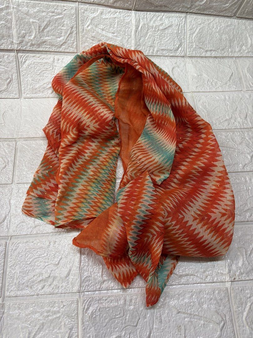 Orange print scarf (Category: Scarves) located in Manila. Submitted by thekidshop (Listing ID 1465309264, Image 1). Description: .