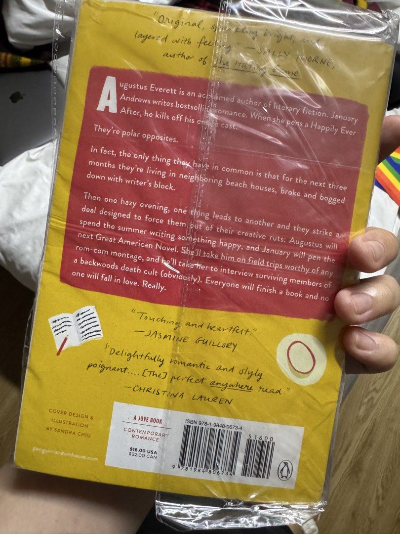 [Original] Beach Read by Emily Henry Novel Paperback (Category: Storybooks) located in Davao. Submitted by ash.ea (Listing ID 1465373717, Image 2). Description: ORIGINAL RFS: hoarded books and then realized a preferred reading via kindle. No low balling please. Davao City, delivery via maxim/grab, jnt. Meet ups Agdao Public Market or 7/11 in front if IQOR. Meet ups elsewhere with handling fee depending on grabtaxi/car prices. - Title & Author: Be
