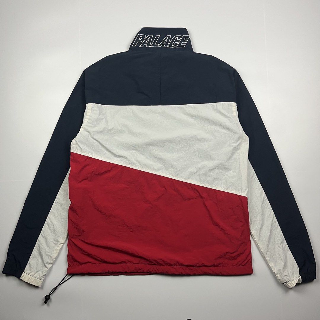 Palace 3-Track Shell Top (Category: Coats, Jackets and Outerwear) located in Puerto Princesa. Submitted by paradise5300 (Listing ID 1465236278, Image 2). Description: Palace 3-Track Shell Top Tagged Size: Medium Dimensions Inches length: 28.5 Inches width: 22.5 Condition: Excellent Color rate: 10 Flaws: Garter on ribbings was deformed. 2,499 shipping fee is not yet included. .