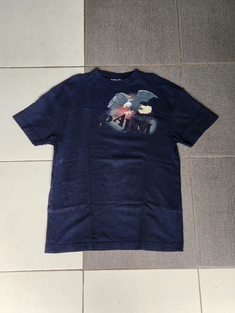 Palm Angels (Category: Tshirts & Polo Shirts ) located in Las Pinas. Submitted by jrwnrzn (Listing ID 1465301514, Image 1). Description: - Brand: Palm Angels - 28L x 19W medium - color rate 9/10 - Includes interior brand tags and QR authentication label - Condition: Brand new / Excellent quality.
