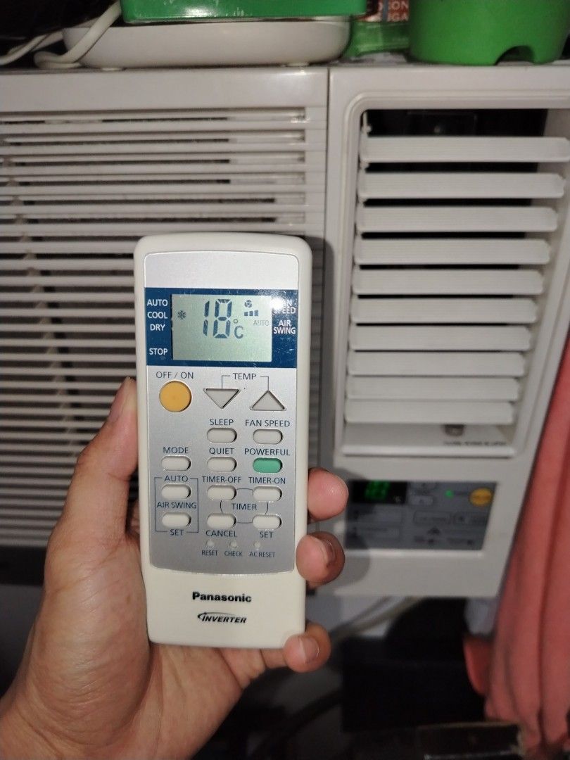 Panasonic Inverter Window Type Air Conditioner with Remote (Category: Air Conditioning and Heating) located in Bacoor. Submitted by joshuaie (Listing ID 1465356452, Image 2). Description: ➡️ 2 years of use ➡️ No issue ➡️ Good condition ➡️ With remote (Specs are on the photo) ➡️ 1hp ➡️ Negotiable .