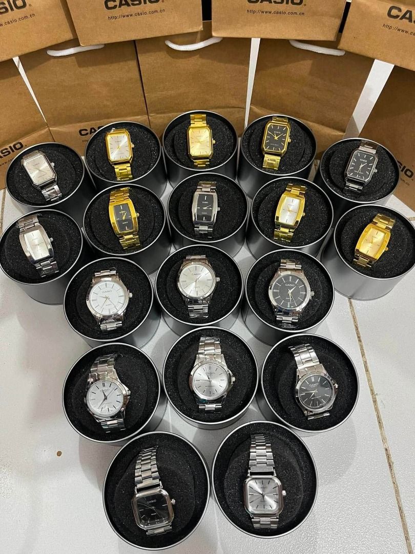 Pang negosyo watches bundles (Category: Men's Watches) located in Quezon City. Submitted by mjmassortedfinds (Listing ID 1465318741, Image 1). Description: 209 Retail 179 each min 10pcs 169 each min 50pcs ✅ Hypoallergenic ✅ With tin can & paperbag ✅ Non tarnish (w/ proper care).