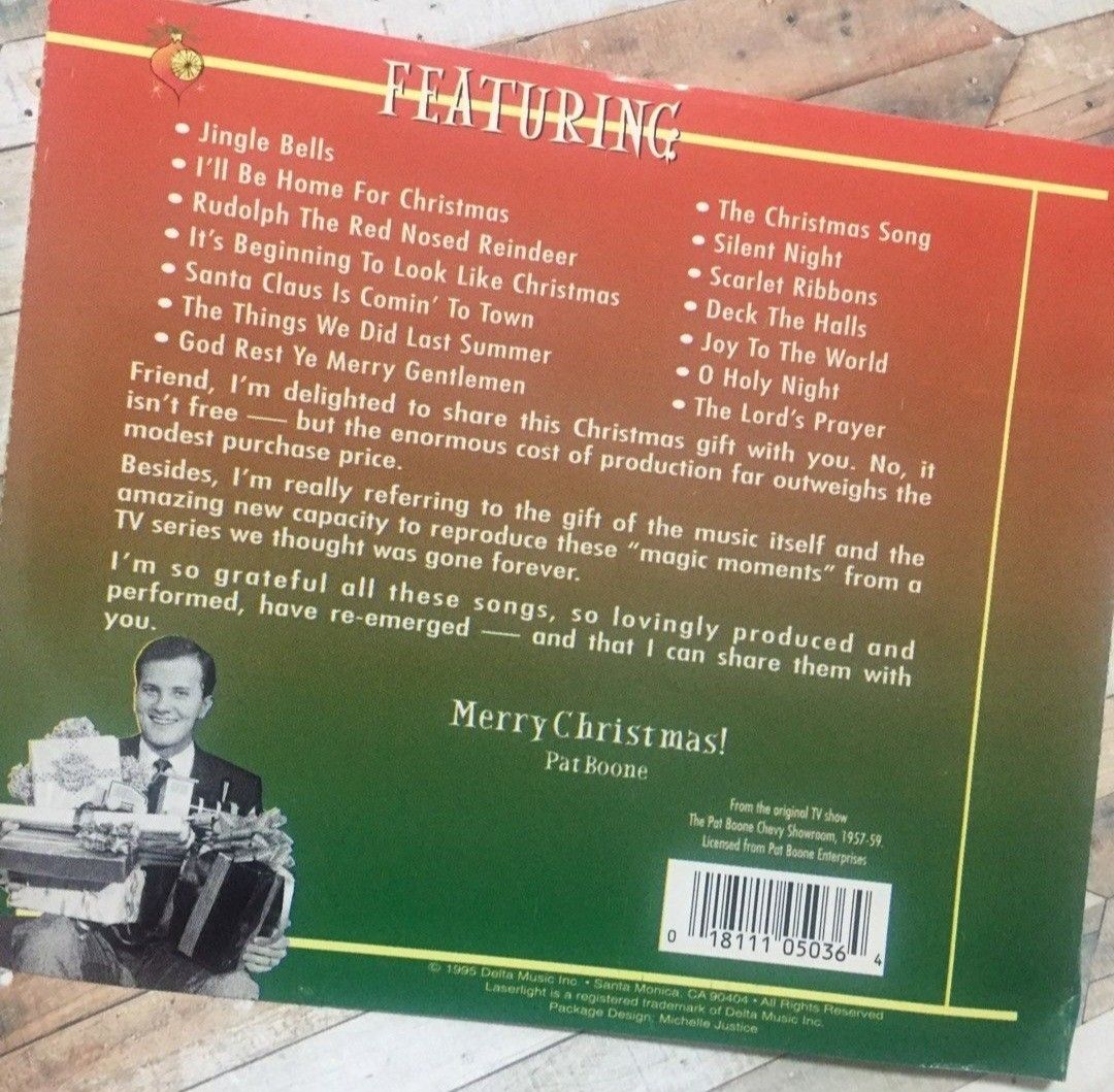 Pat Boone’s CD: Christmas Memories (Category: CDs & DVDs) located in Pasig City. Submitted by sell.phi (Listing ID 1465238947, Image 3). Description: preloved original music CD disc is in VG condition, no playback issues inlay and case may have signs of wear.