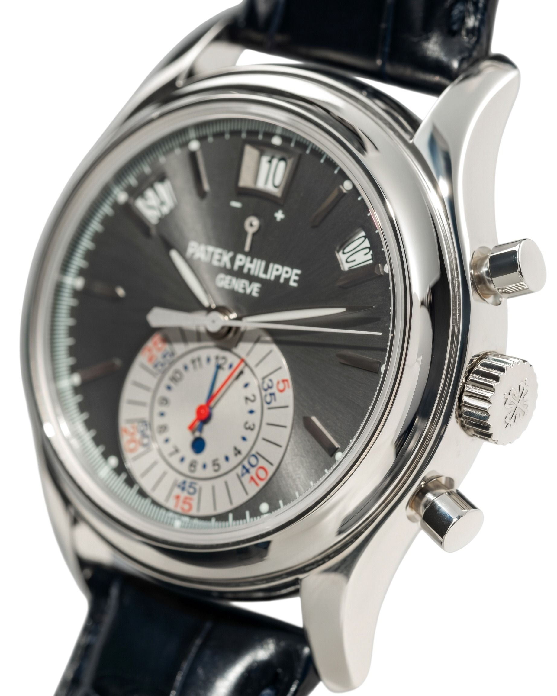 Patek Philippe Annual Calendar Chronograph “Grey Dial” Platinum 5960P-001 (Category: Watches) located in Singapore. Submitted by j.pendulum (Listing ID 1464796909, Image 3). Description: . 🔥 For Sale ⌚️ Patek Philippe Annual Calendar Chronograph “Grey Dial” Platinum 🗝 Reference: 5960P-001 . 📦 Preowned, Full set 📦 Good Condition, Dated 2008 . ✅ Our Price: SGD$72,800.00 . 💳 Payment via Visa/MasterCard/Amex welcome 💳 DBS/UOB/DINERS Cards 3/6/1