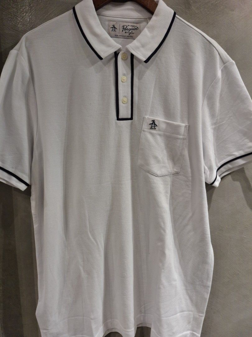 Penguin original poloshirt white large (Category: Tshirts & Polo Shirts ) located in Muntinlupa City. Submitted by kstefanomela14 (Listing ID 1465176004, Image 1). Description: brandnew legit no issue penguin pocket classic poloshirt supet white large - 22.5 x 29 cod cop lalamove lbc j&t.