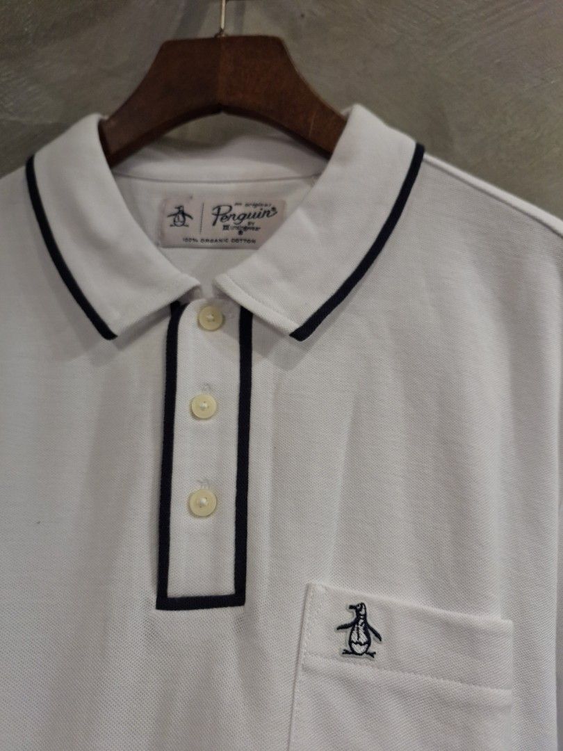 Penguin original poloshirt white large (Category: Tshirts & Polo Shirts ) located in Muntinlupa City. Submitted by kstefanomela14 (Listing ID 1465176004, Image 2). Description: brandnew legit no issue penguin pocket classic poloshirt supet white large - 22.5 x 29 cod cop lalamove lbc j&t.