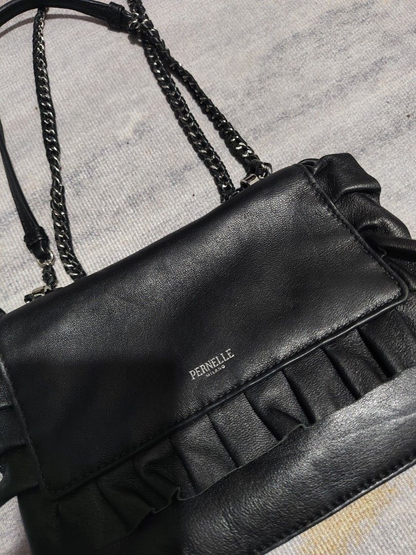 Pernelle Milano leather sling / shoulder bag (Category: Cross-body Bags) located in Baguio. Submitted by igorotak.111.taraki.com (Listing ID 1465289189, Image 3). Description: FS Pernelle Milano leather sling / shoulder bag V.good condition wth minimal sign if use see pics for appreciation thankyou po🙏 ganda nito ♥️.