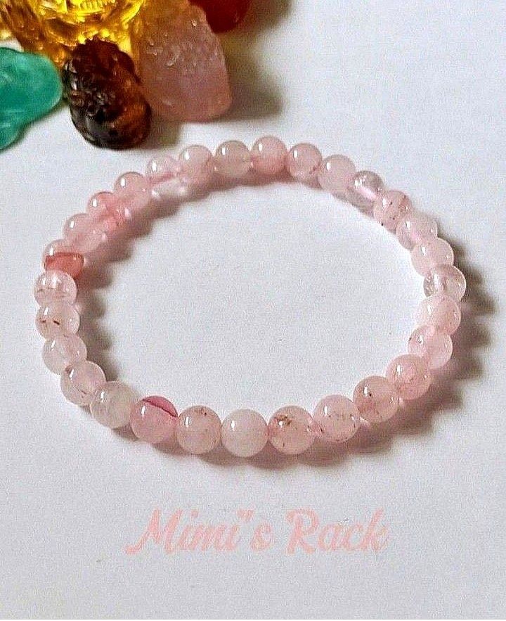 PINK FLUORITE NATURAL STONE BRACELET (Category: Bracelets) located in Taguig. Submitted by mimisrack (Listing ID 1465271869, Image 2). Description: 🩷Gentle clarity stone with soft feminine glow -Pink Fluorite is known for emotional healing and mental clarity -Encourages focus while soothing the heart -Soft pink tones promote compassion and self-love -Supports balanced decisions and calm communication -Meaningful gift for healing, love, and peace