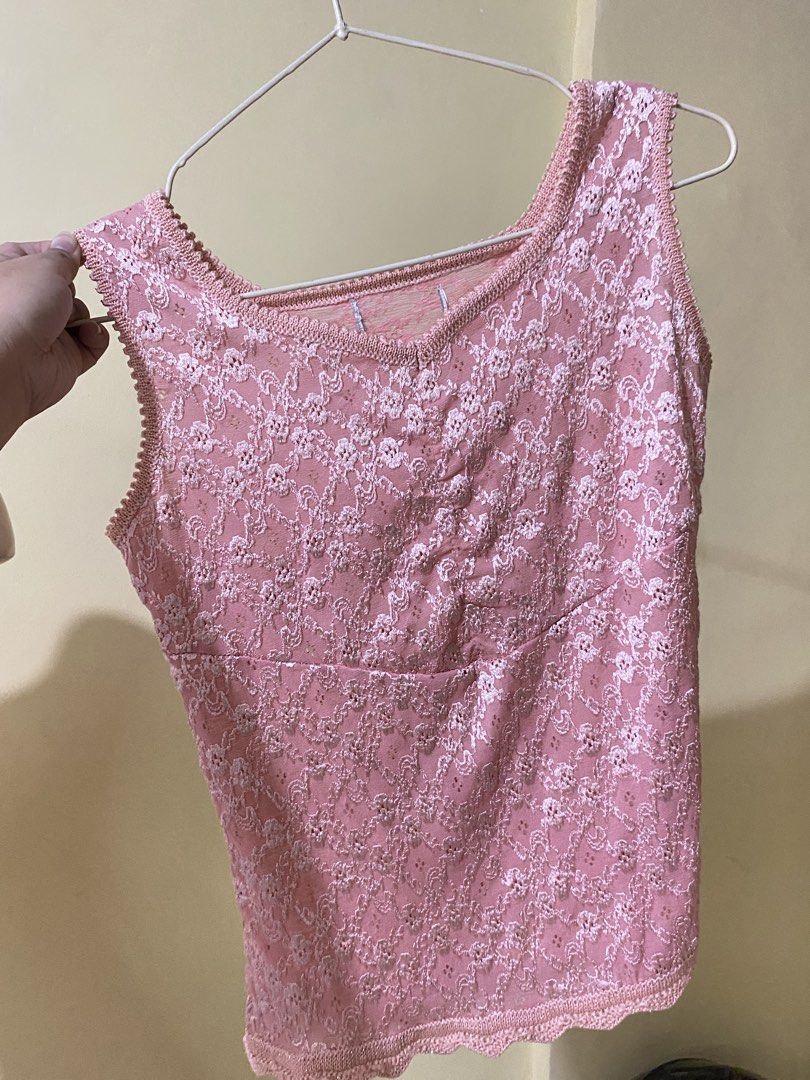 PINK LACE TOP (Category: Others Tops) located in Dasmarinas. Submitted by hannah.oakph (Listing ID 1465214082, Image 3). Description: small to medium.