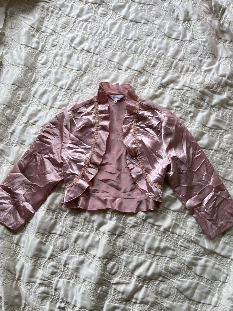 Pink Satin Ruffle Bolero Jacket (Category: Others Tops) located in Pagadian. Submitted by primserenity (Listing ID 1465224004, Image 2). Description: .