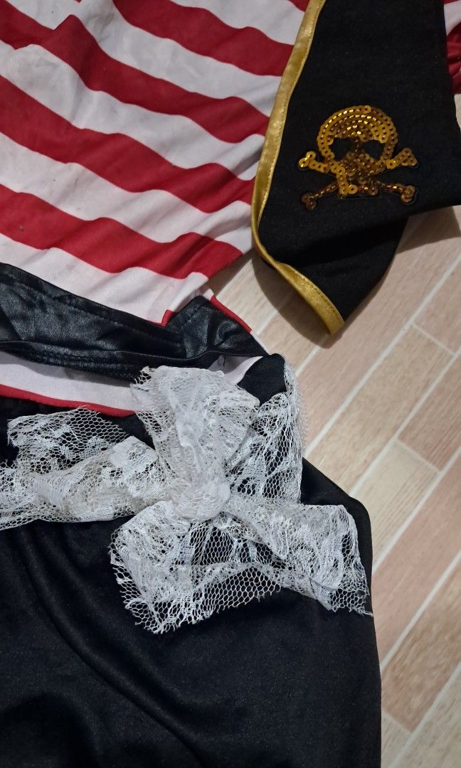 Pirate costume kids size small-medium medium (Category: Babies & Kids Fashion) located in Las Pinas. Submitted by kaswakto (Listing ID 1465211251, Image 3). Description: 〽️ Pirate costume kids size small-medium medium 〽️ Dimensions:26 inches length x 15 inches width 〽️ excellent condition no issue 💰Php 350 +sf 📌Lpdh Las Pinas/Evacom or Valley2 Paranaque 📞09174614978 contact no. 🗳️Payment thru Gcash 09174614978 Jayvie Godmalin/bank transfer Bp