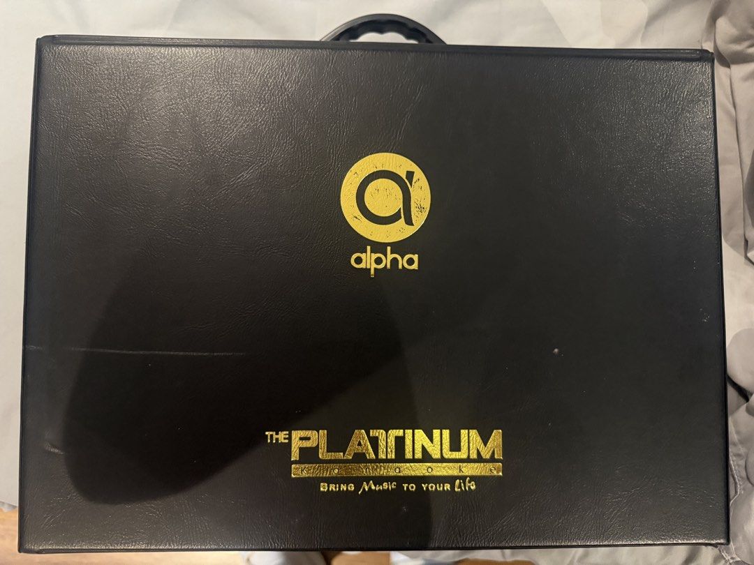 Platinum Alpha Gold Karaoke System (Category: Soundbars, Speakers & Amplifiers) located in Manila. Submitted by joaquinmaglalang21 (Listing ID 1465349724, Image 1). Description: barely used (equipment still with plastic) could pass as brand new can do meetup in pampanga or manila negotiable.