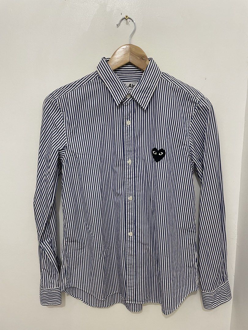 Play Commes dea Garcons Striped Shirt Top (Category: Longsleeves) located in Mabalacat. Submitted by designerbrandsforless (Listing ID 1465231622, Image 2). Description: Brand New! Size: large.