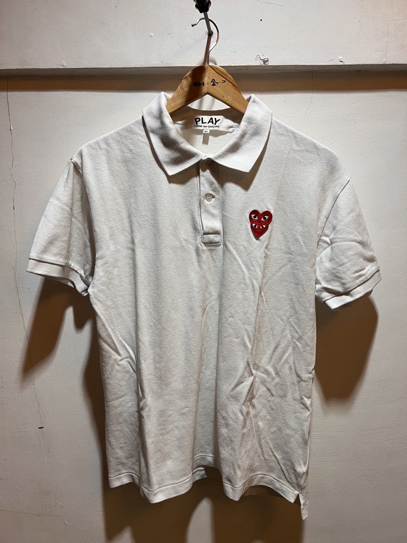 Play double heart poloshirt (Category: Tshirts & Polo Shirts ) located in San Juan, La Union. Submitted by jeggystyle (Listing ID 1465201960, Image 1). Description: Play double heart rare XL good size.