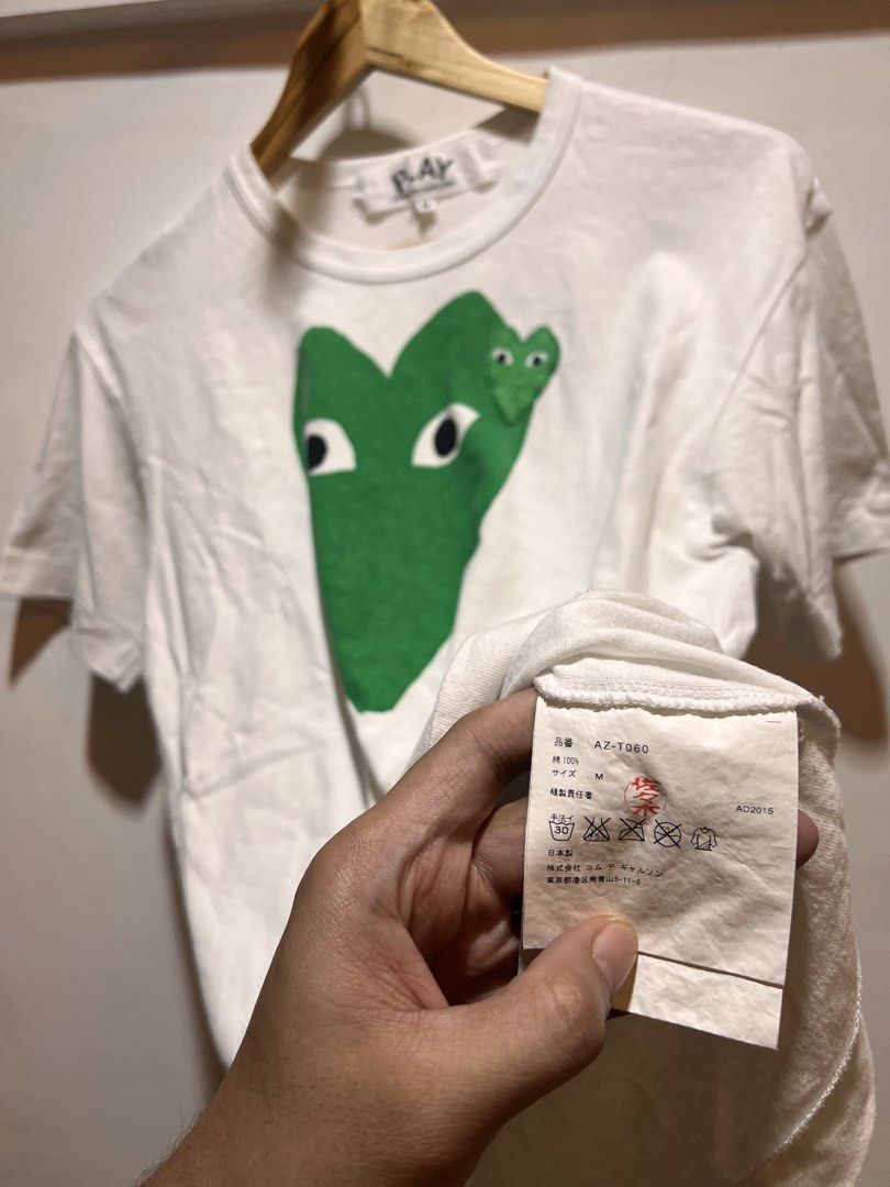 Play green logo (Category: Tshirts & Polo Shirts ) located in San Juan, La Union. Submitted by jeggystyle (Listing ID 1465202252, Image 2). Description: Green logo small heart big heart Rare Medium.