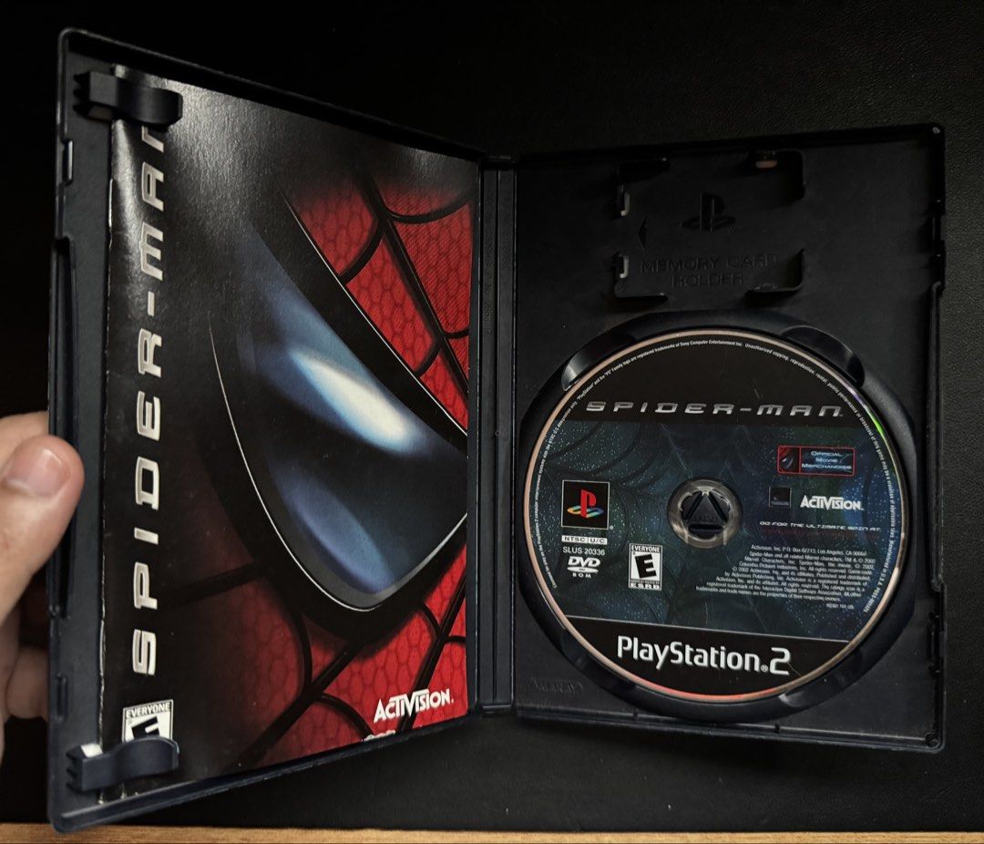 PlayStation 2 (PS2) Game - Spider-Man (NTSC-U/C) (Category: PlayStation) located in Taytay. Submitted by liekoi08 (Listing ID 1465245286, Image 2). Description: NOTE: FOR SALE, COMPLETE IN BOX CONDITION. This game is specifically intended for rookies, casual classic PlayStation players, superhero fans, and enthusiasts looking for NTSC-U/C games and chasing the classic 2000s web-swinging and wall-crawling nostalgia of playing on an actual PlayStat