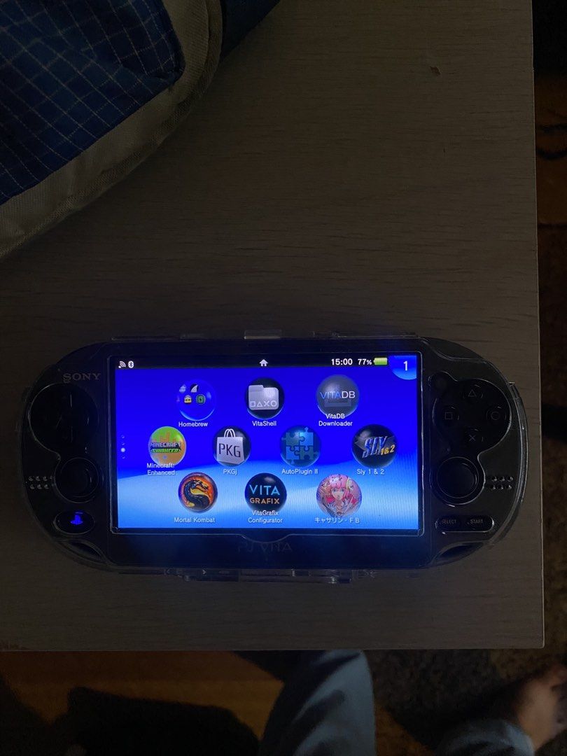Playstation Vita 1000 Oled (Category: PlayStation) located in Paranaque City. Submitted by lukasezra (Listing ID 1465230377, Image 3). Description: No Issues, just cosmetic flaws and scratches. Yellowing around the edges of the screen but disappears when screen is on Already jailbroken. Can hard reset Inclusions: SD2Vita Charger Hard shell Case .