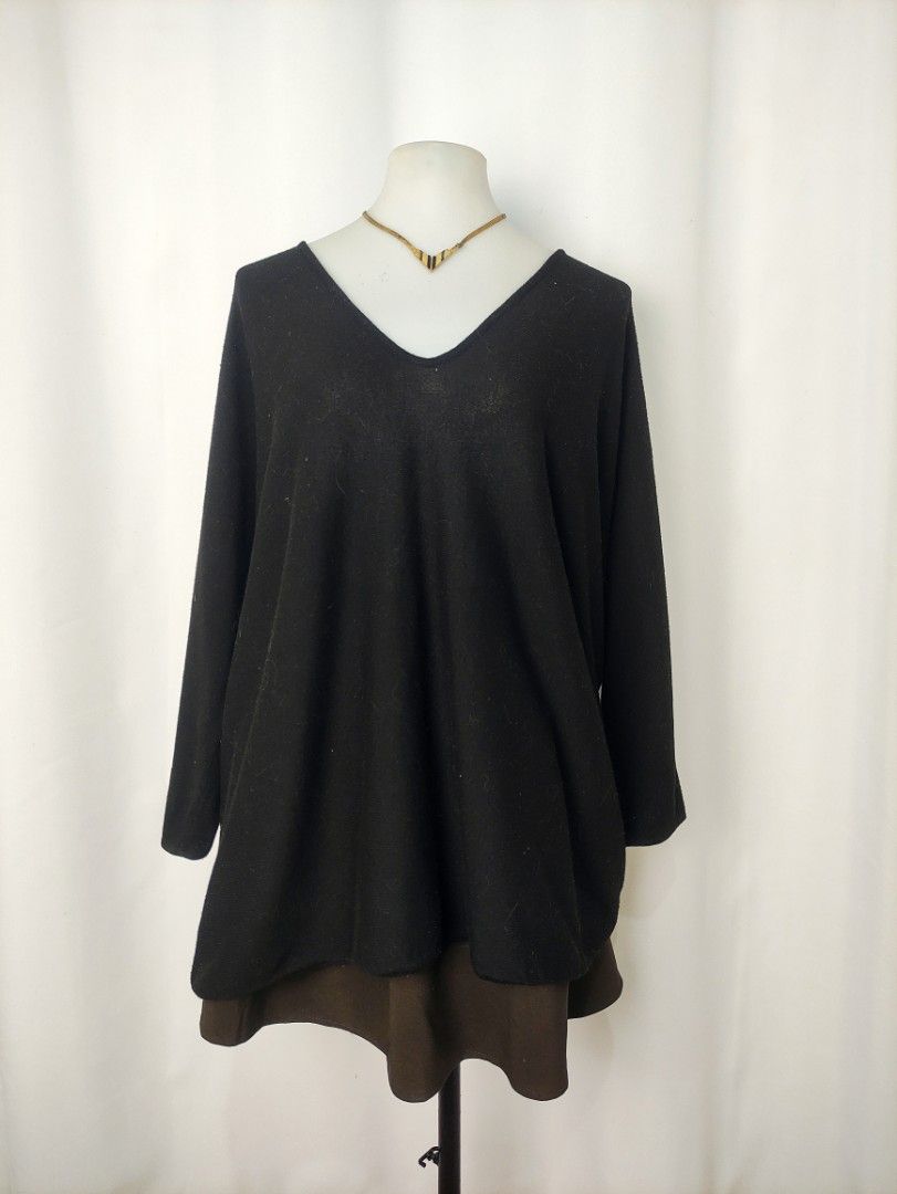 Plus Size Black Vneck Longsleeve Blouse Top (Category: Longsleeves) located in Caloocan City. Submitted by happystar.e0dc1b (Listing ID 1465200442, Image 3). Description: ⚠️PLEASE CLICK THE IMAGE TO SEE THE SIZE⚠️ FB PAGE: IPPEUNI AGASSI Location: Caloocan City ❌ No haggling ❌ No when worn ❌ No "more pics" ❌ No flaws, unless stated ❌ Request for specific measurements of neck, arm, shoulder etc will not be entertained.
