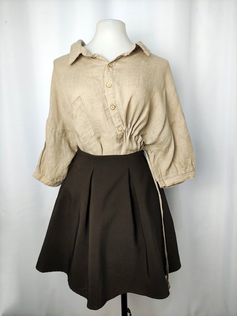 Plus Size Brown Blouse Top (Category: Blouses) located in Caloocan City. Submitted by happystar.e0dc1b (Listing ID 1465199402, Image 2). Description: ⚠️PLEASE CLICK THE IMAGE TO SEE THE SIZE⚠️ FB PAGE: IPPEUNI AGASSI Location: Caloocan City ❌ No haggling ❌ No when worn ❌ No "more pics" ❌ No flaws, unless stated ❌ Request for specific measurements of neck, arm, shoulder etc will not be entertained.