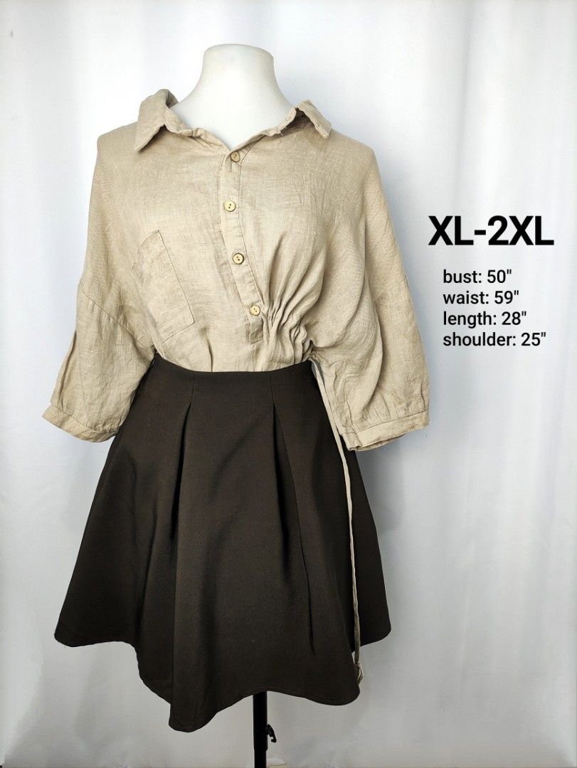 Plus Size Brown Blouse Top (Category: Blouses) located in Caloocan City. Submitted by happystar.e0dc1b (Listing ID 1465199402, Image 1). Description: ⚠️PLEASE CLICK THE IMAGE TO SEE THE SIZE⚠️ FB PAGE: IPPEUNI AGASSI Location: Caloocan City ❌ No haggling ❌ No when worn ❌ No "more pics" ❌ No flaws, unless stated ❌ Request for specific measurements of neck, arm, shoulder etc will not be entertained.
