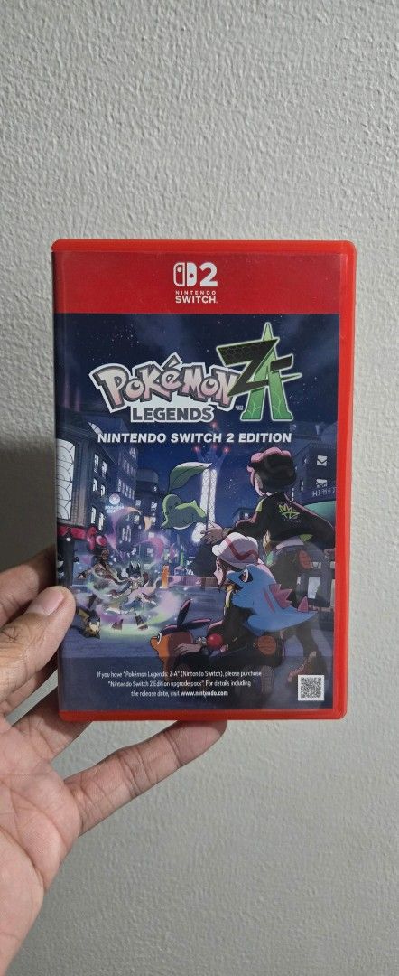 Pokemon Legends Z-A Nintendo Switch 2 Edition (Category: Nintendo) located in Quezon City. Submitted by essayworks (Listing ID 1465312660, Image 1). Description: - Platform: Nintendo Switch 2 (Physical Game Cartridge) - Title: Pokemon Legends Z-A - Region: Southeast Asia (Barcode: 4902370553604) - Gameplay: Action-packed battles in Lumiose City with real-time combat - Condition: Good shape plastic case with intact front and back cover art - Statu