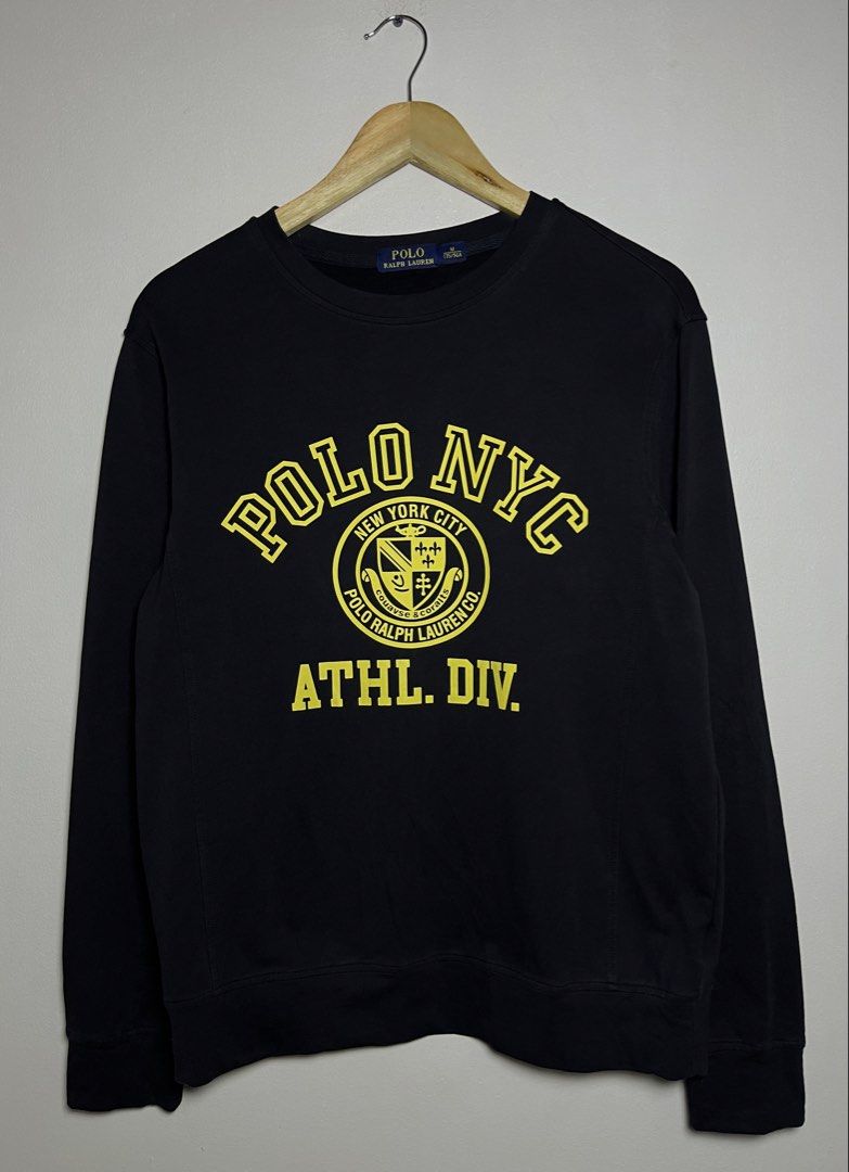 POLO RALPH LAUREN ATHLETIC DEPT SWEATER (Category: Coats, Jackets and Outerwear) located in Marikina City. Submitted by chasecollectives (Listing ID 1465280984, Image 1). Description: POLO RALPH LAUREN SWEATER perfect for your casual wear, affordable price!🤗🧡 EXCELLENT CONDITION SIZE - MEDIUM WIDTH : 21 LENGTH : 26 NO ISSUE.