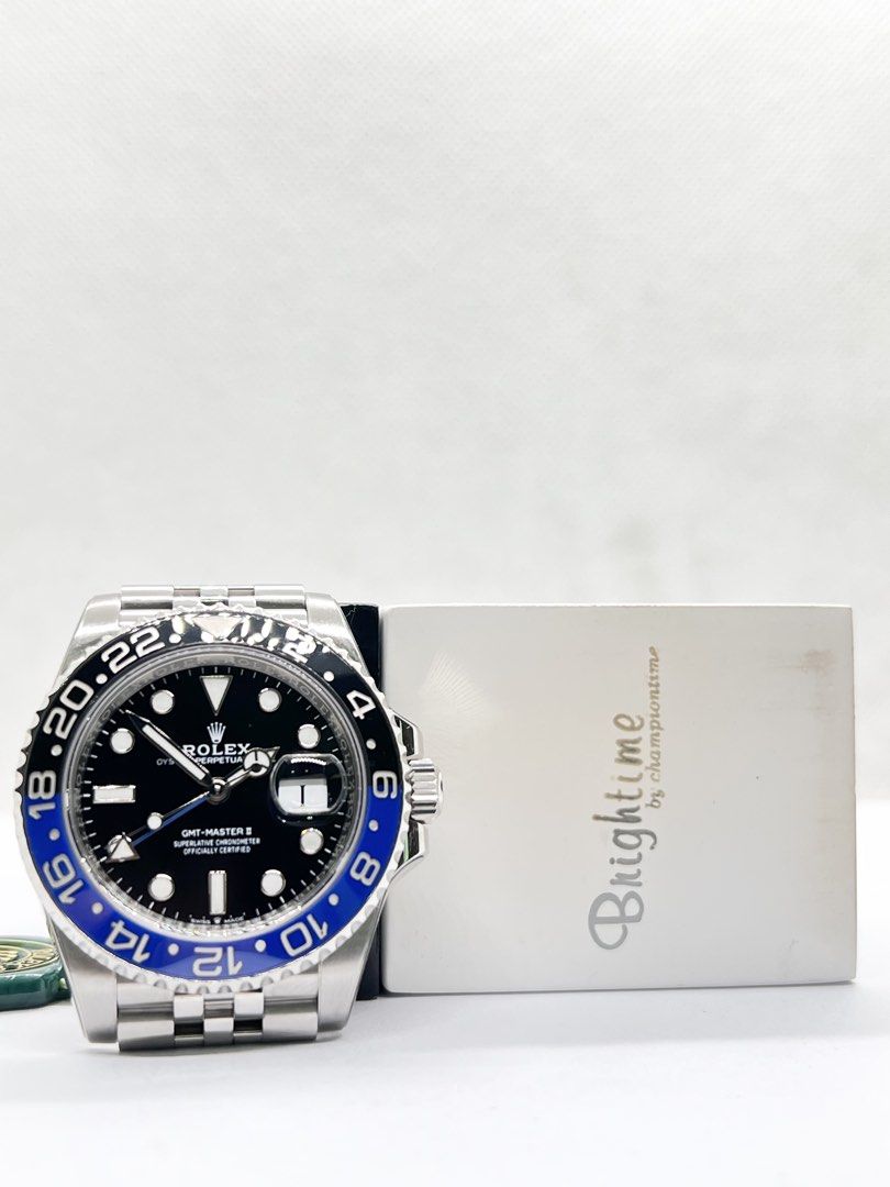 Pre Owned Rolex Oyster Gmt Master II 126710BLNR “Batgirl” Black Dial Automatic Steel Casing Bracelet ( Sept 23 ) (Category: Watches) located in Singapore. Submitted by brightime (Listing ID 1465285979, Image 3). Description: Pre Owned Rolex Oyster Gmt Master II 126710BLNR “Batgirl” Black Dial Automatic Steel Casing Bracelet ( Sept 23 ) ** Pre-Owned ** ** Mint Condition With Protective Film ** Model : 126710BLNR Also known as : Oyster Gmt Master I