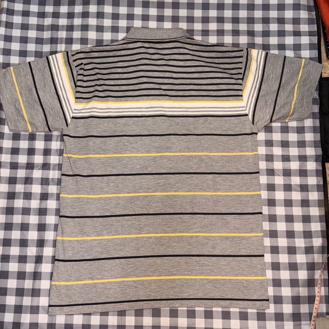 Preloved- SANREMO STRIPED POLO 👕 (Category: Tshirts & Polo Shirts ) located in Abucay. Submitted by littlefindsbyb (Listing ID 1465381129, Image 2). Description: ✨ PRELOVED SANREMO STRIPED POLO | SIZE L ✨ Reliable, comfortable, and stylish — a classic everyday polo that’s easy to pair with jeans, shorts, or casual bottoms. 📏 MEASUREMENTS (laid flat): • Chest: ~25–26” • Length: ~28” • Fit: Regular / Relaxed • Tagged Size: Large (L) ✨ DETAILS: • 