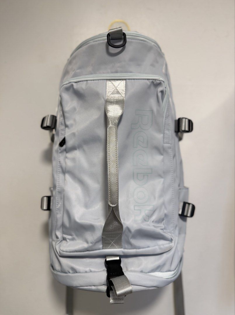 Pre-Order Reebok Multi-functional Large Capacity Backpack Backpack Anti Theft Design (Category: Backpacks) located in Caloocan City. Submitted by elle0001 (Listing ID 1465242720, Image 1). Description: 🚨HELLO! THIS IS FOR PRE-ORDER Brand: Reebok - Available colors: Light Blue, Midnight Black, Cream, Light Pink - 39L Large Capacity - Spacious main interior with organized inner pockets and laptop/tablet sleeve with strap - Brand new with tags Expe
