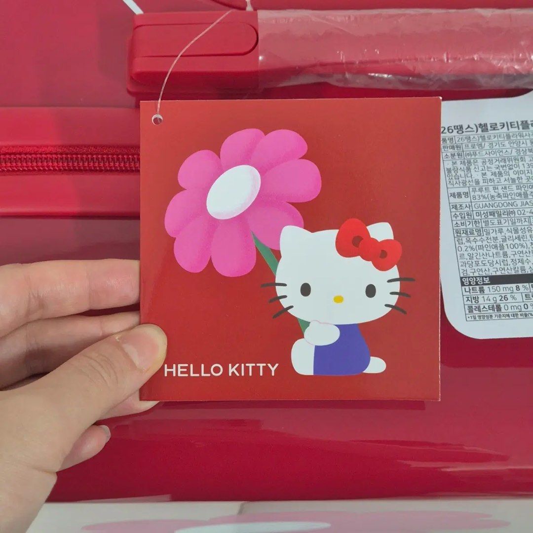 [PRE-ORDER] Sanrio Hello Kitty Carry-on Suitcase (Category: Luggage) located in Caloocan City. Submitted by neverletmigo (Listing ID 1465230210, Image 3). Description: - South Korea exclusive item - Limited Release, low on stock - Brand New/Unused - Dimensions: approx. 40 cm x 25 cm x 40 cm - ETA: End of October 2026 / First Week of November MOP: GoTyme | BPI Meetups Preferred (Weekends Only): SM Grand Central | SM North EDSA | Trinoma Shipping v