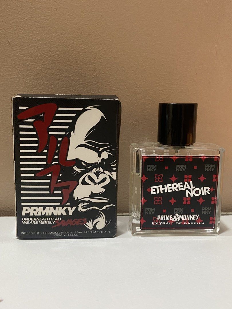 Prime Monkey Ethereal Noir Old Bottle 50ml (Category: Fragrance & Deodorants) located in Taguig. Submitted by drixdimaculangan (Listing ID 1465187777, Image 1). Description: 38-39/50ml left Prmnky take on LV Imagination 📍Taguig, Manila via ship or meetup.
