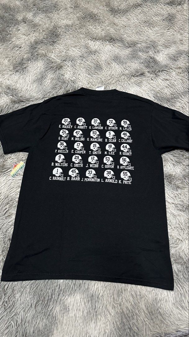 Promo r*iders tee (Category: Tshirts & Polo Shirts ) located in Manila. Submitted by paulovenegaskalakal2020 (Listing ID 1465278497, Image 2). Description: For sale! Kalakal Promo ra*ders tee Jersez heavy weight blend tag Medium- 18 width x 27.5 length inches Crack prints & stains Good MINE 899 +sf.