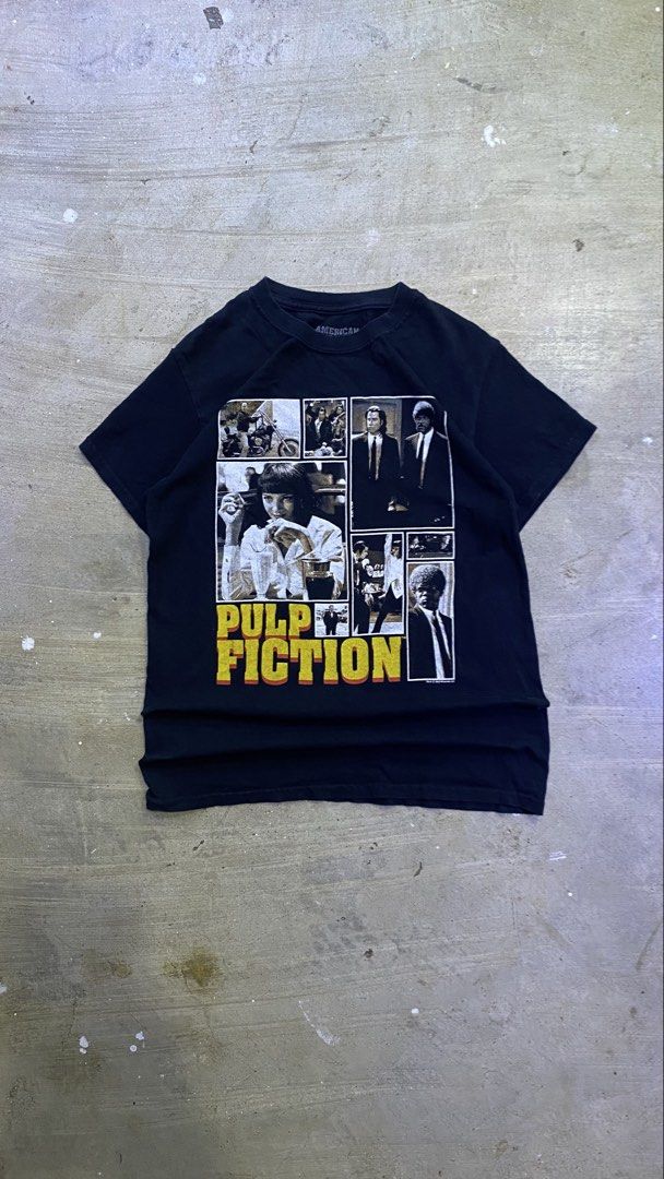 Pulp Fiction (Category: Tshirts & Polo Shirts ) located in Cavite. Submitted by thriftelsewear (Listing ID 1465217044, Image 2). Description: Dated Pulp Fiction Tee S on tag 19” length 27” width good condi ₱450 +sf.