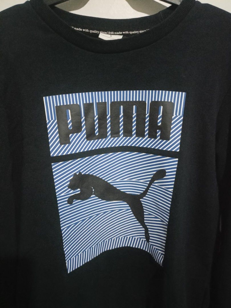 PUMA Crewneck Longsleeve (Category: Coats, Jackets and Outerwear) located in Quezon City. Submitted by homeofshoppers (Listing ID 1465314148, Image 2). Description: No crackprint, color rate 10/10 (Dark Blue), Negotiable..