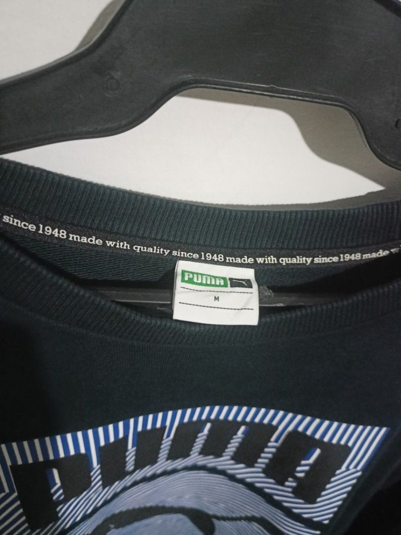 PUMA Crewneck Longsleeve (Category: Coats, Jackets and Outerwear) located in Quezon City. Submitted by homeofshoppers (Listing ID 1465314148, Image 3). Description: No crackprint, color rate 10/10 (Dark Blue), Negotiable..