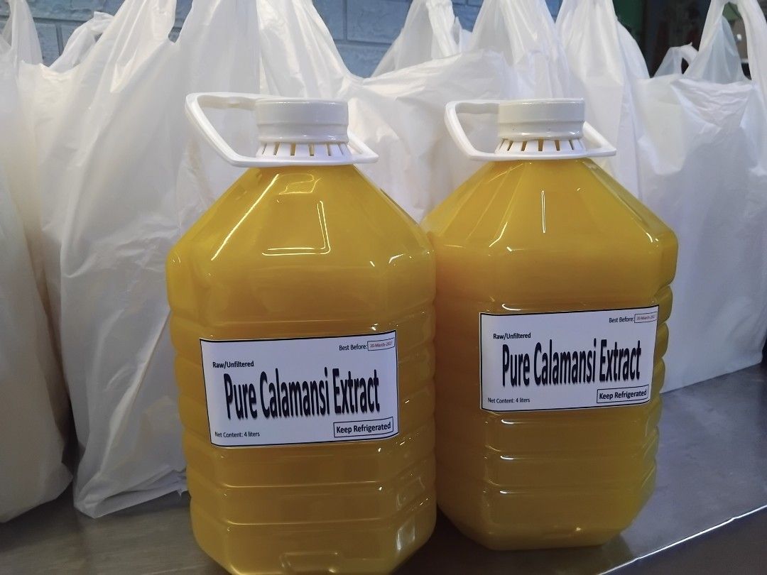Pure Calamansi Extract 1L (Category: Beverages) located in Malabon City. Submitted by coolflower_d7dd0f (Listing ID 1465213542, Image 2). Description: pure! pure! pure! calamansi extract everyday available at Malabon City.