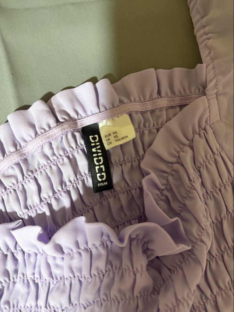Purple long sleeve crop top (Category: Shirts) located in Caloocan City. Submitted by prelovedbyfe08 (Listing ID 1465317506, Image 2). Description: 📍south caloocan sf shouldered by buyer.